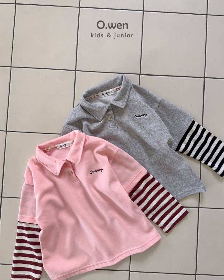 O Wen - Korean Children Fashion - #littlefashionista - Dreaming Layered Collar Tee - 12