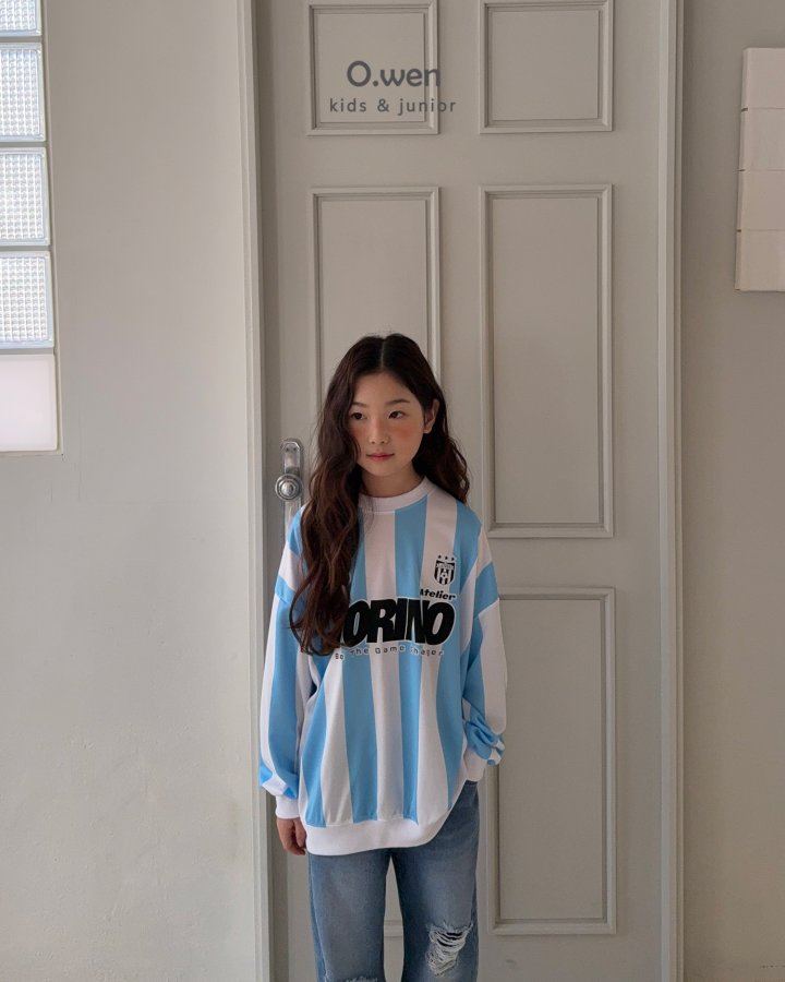 O Wen - Korean Children Fashion - #magicofchildhood - Torino Stripe Sweatshirt - 8