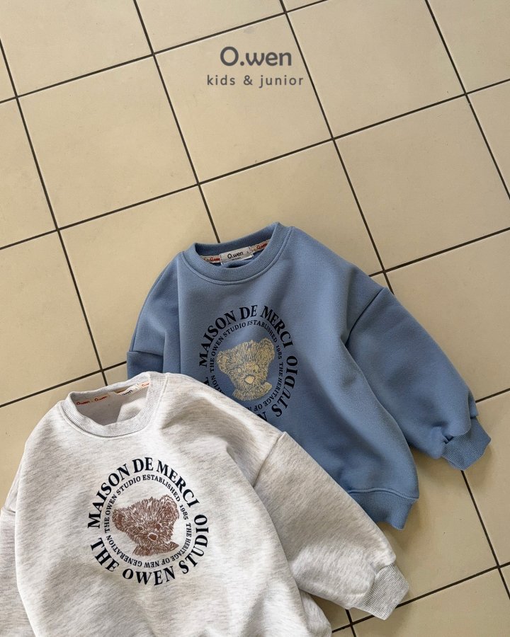 O Wen - Korean Children Fashion - #stylishchildhood - Bear Sweatshirt - 12