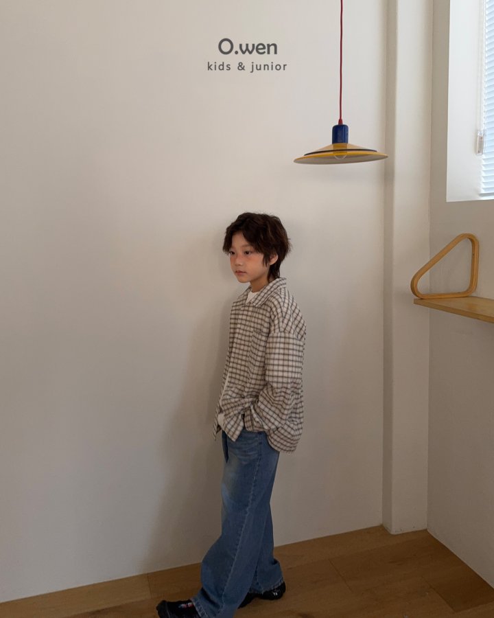 O Wen - Korean Children Fashion - #todddlerfashion - Vintage Hem Denim Pants - 8