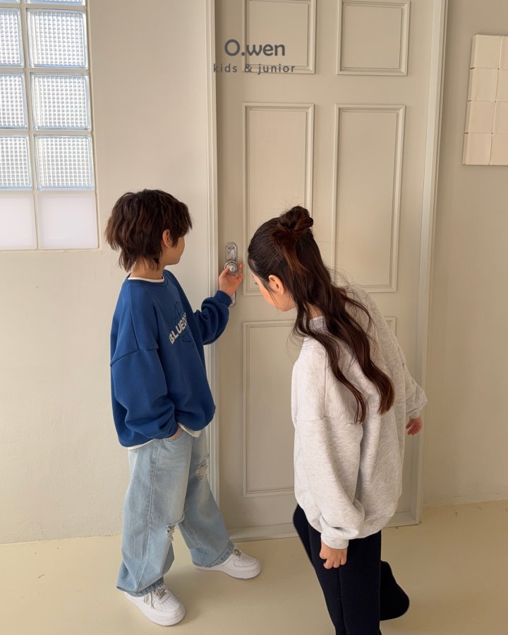O Wen - Korean Children Fashion - #todddlerfashion - Blue Ocean Sweatshirt - 5