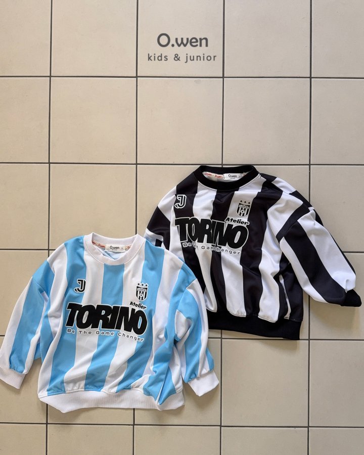 O Wen - Korean Children Fashion - #toddlerclothing - Torino Stripe Sweatshirt - 12