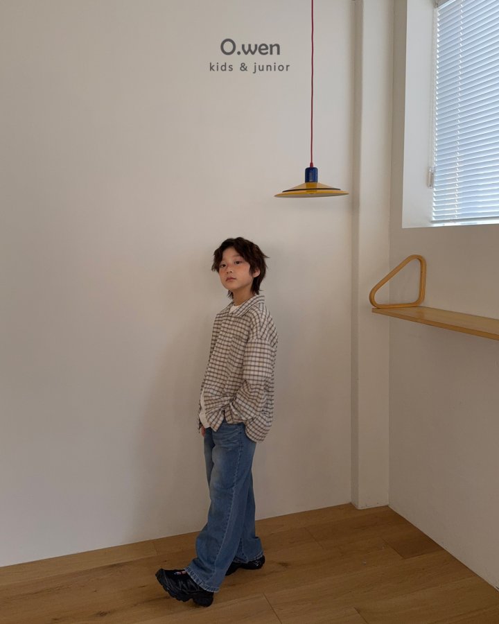 O Wen - Korean Children Fashion - #toddlerclothing - Vintage Hem Denim Pants - 9