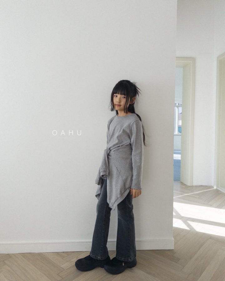 O'Ahu - Korean Children Fashion - #childofig - Fuzzy Bootcut Denim Pants - 11