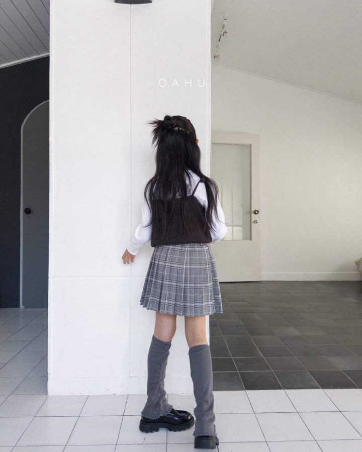 O'Ahu - Korean Children Fashion - #childofig - Glen Pleated Skirt - 12