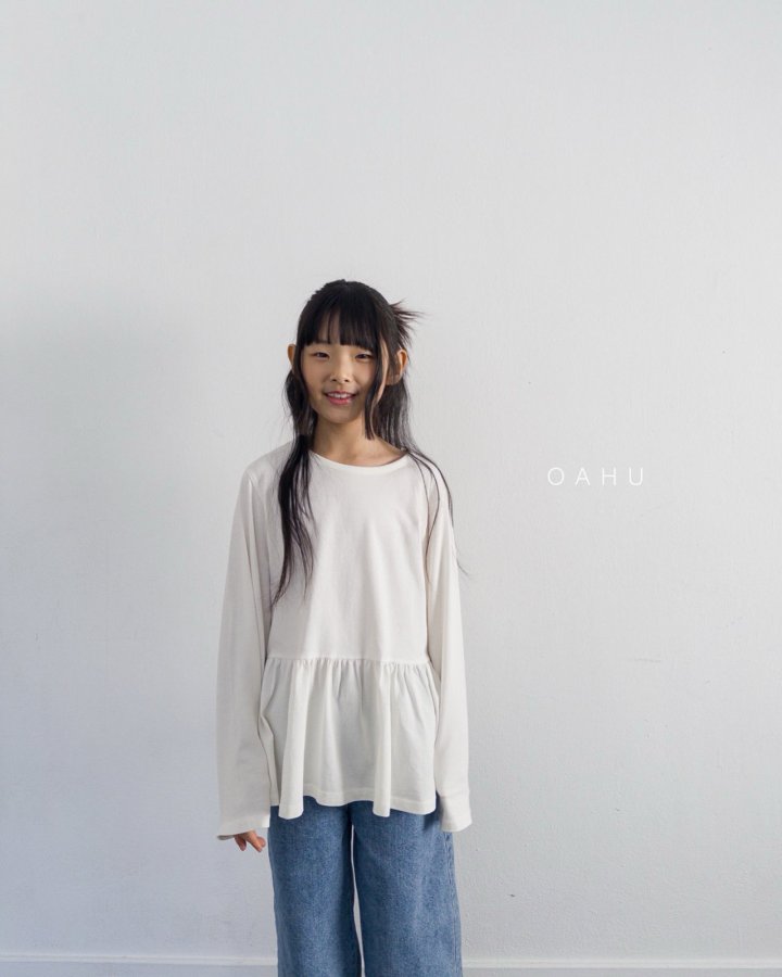 O'Ahu - Korean Children Fashion - #discoveringself - Sweet Frill Tee - 3