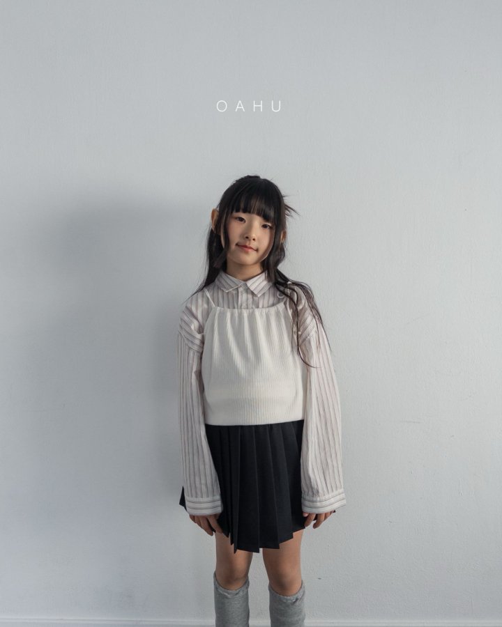 O'Ahu - Korean Children Fashion - #fashionkids - Glen Pleated Skirt - 3