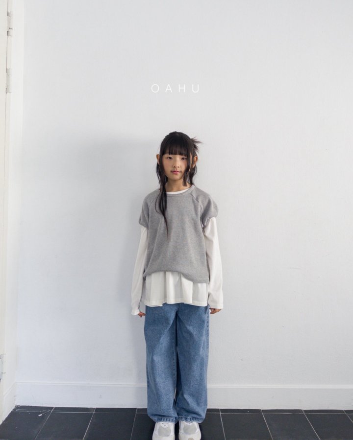 O'Ahu - Korean Children Fashion - #kidsshorts - And Wide Denim Pants - 9