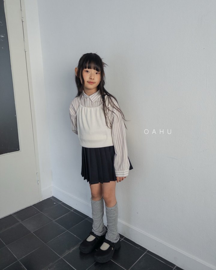 O'Ahu - Korean Children Fashion - #kidsstore - Glen Pleated Skirt - 5