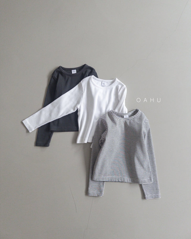 O'Ahu - Korean Children Fashion - #magicofchildhood - Basic Rib Tee