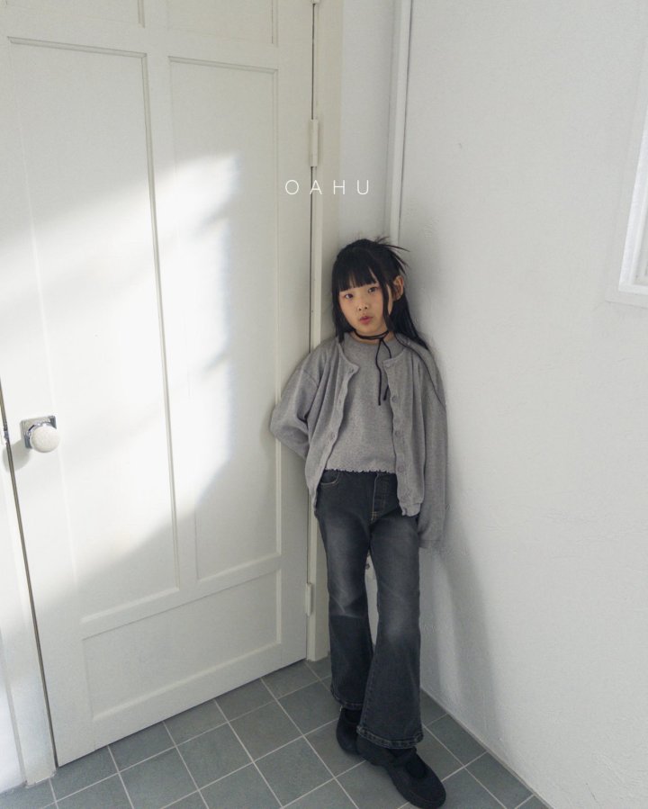 O'Ahu - Korean Children Fashion - #minifashionista - Fuzzy Bootcut Denim Pants - 6