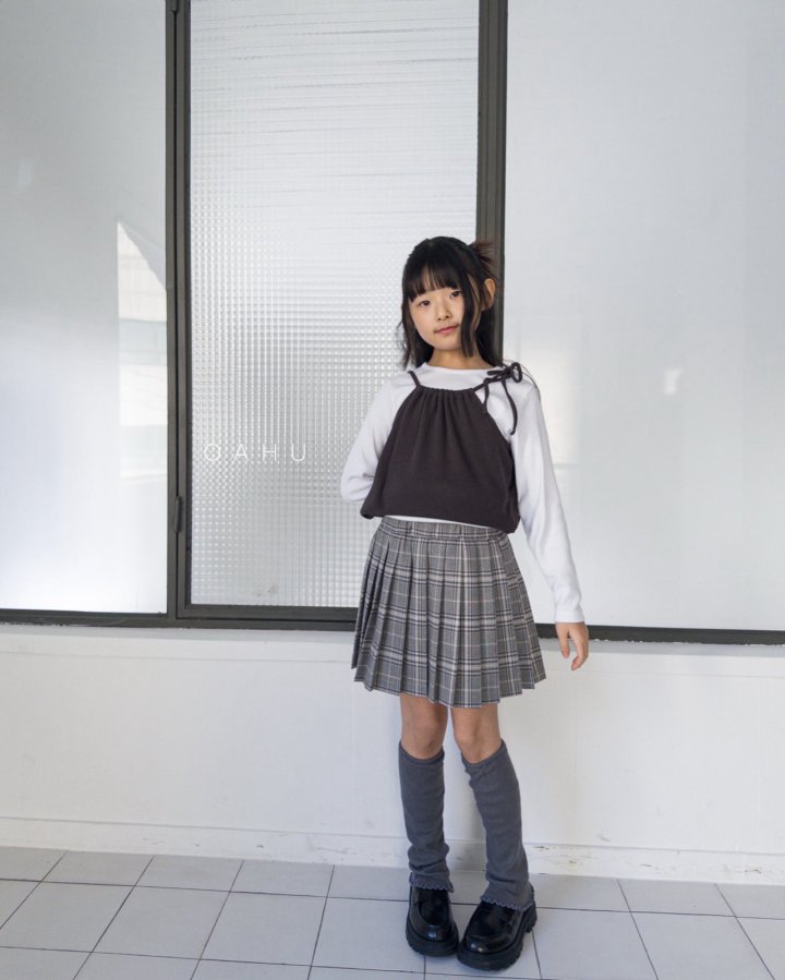 O'Ahu - Korean Children Fashion - #prettylittlegirls - Glen Pleated Skirt - 11
