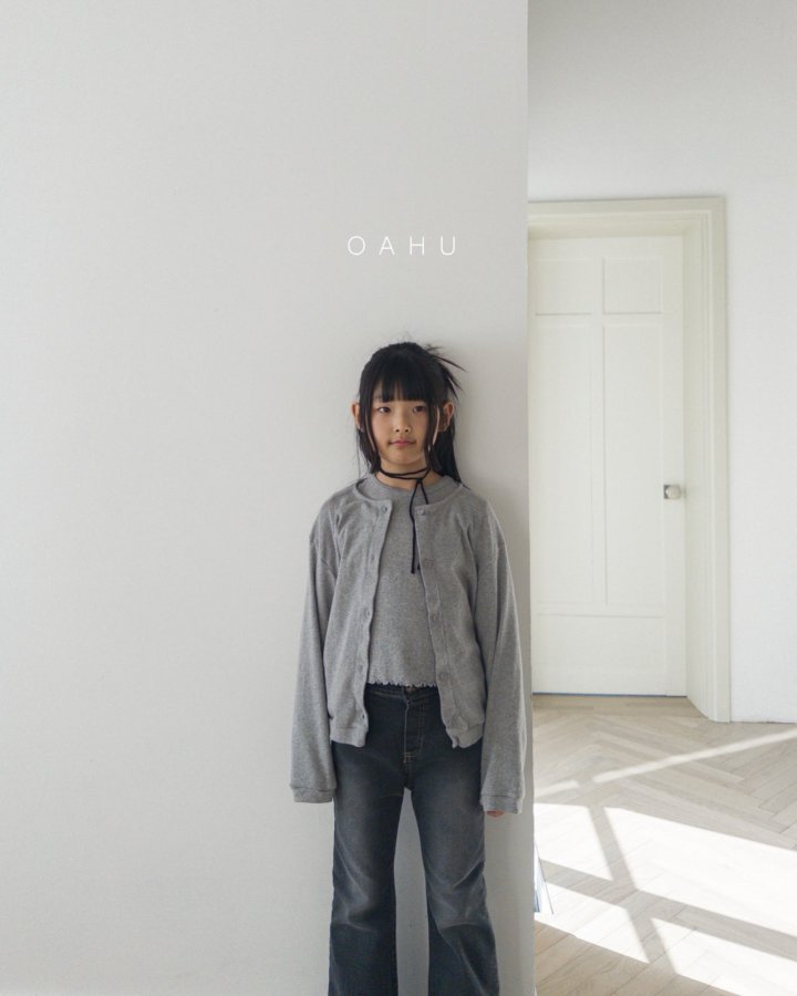 O'Ahu - Korean Children Fashion - #toddlerclothing - Fuzzy Bootcut Denim Pants - 9