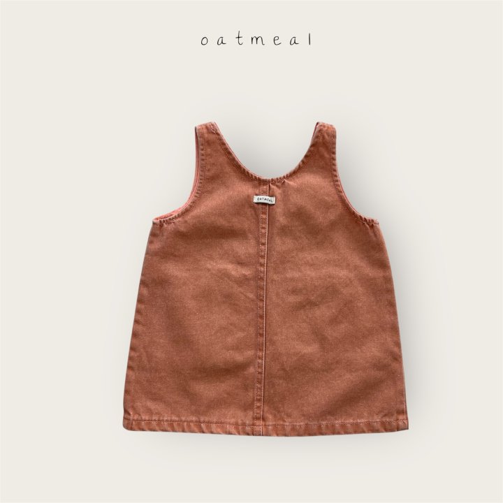 Oatmeal - Korean Baby Fashion - #babyboutique - Kids Vintage Washed One-piece - 3