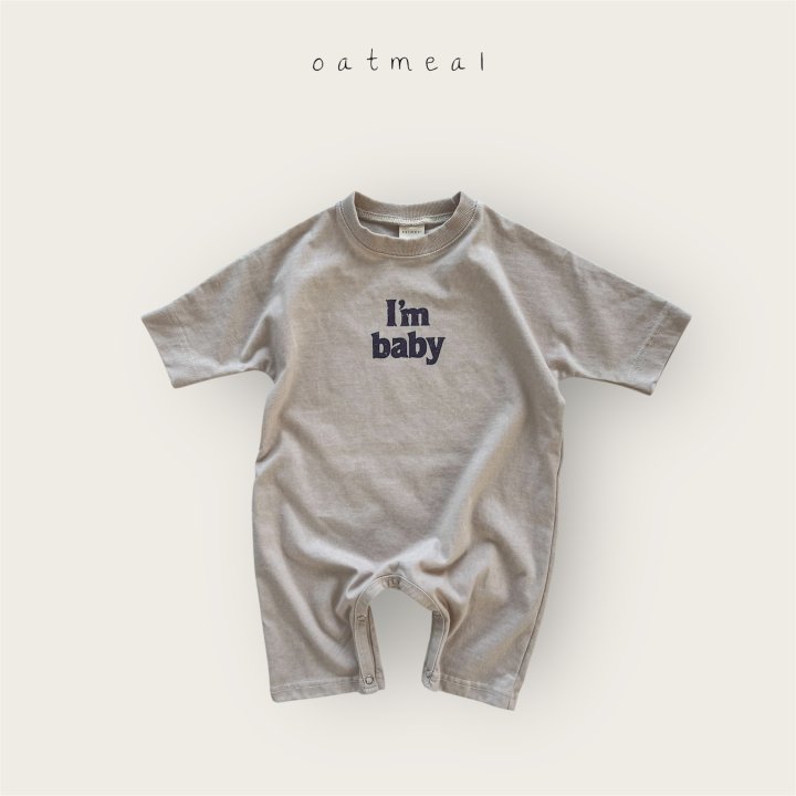 Oatmeal - Korean Baby Fashion - #babyboutique - Bebe I Am Suit - 2