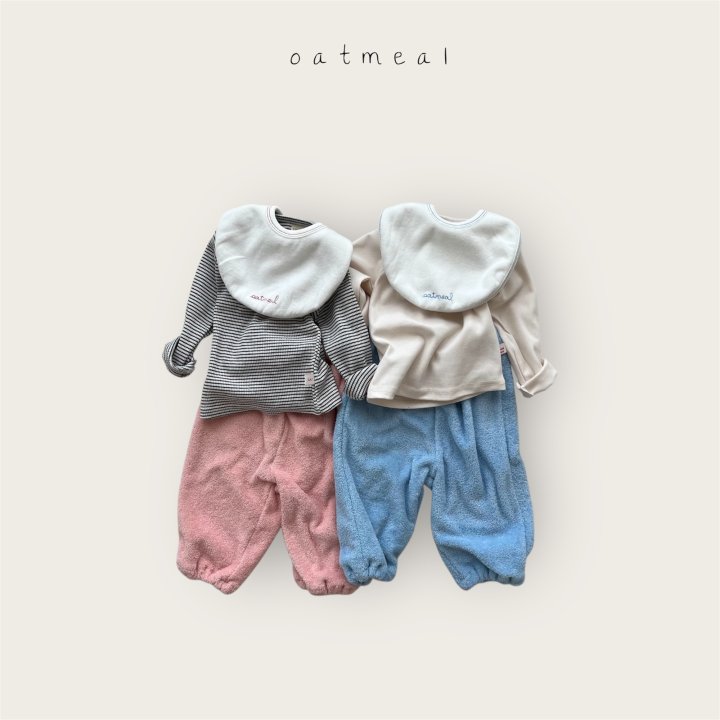 Oatmeal - Korean Baby Fashion - #babyboutique - Bebe Terry Pants - 7