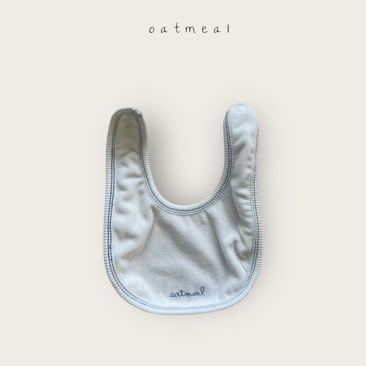 Oatmeal - Korean Baby Fashion - #babyboutique - Bebe Stitch Bib - 4