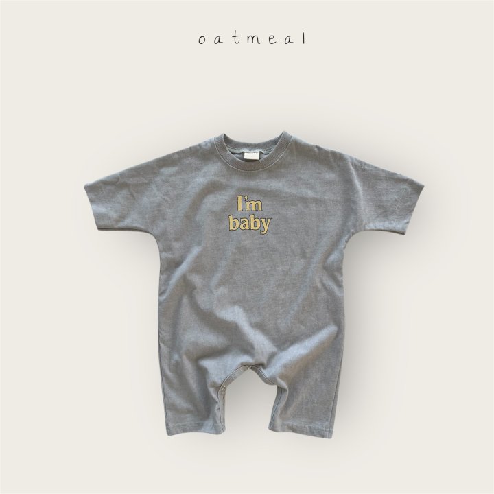 Oatmeal - Korean Baby Fashion - #babyboutiqueclothing - Bebe I Am Suit - 3