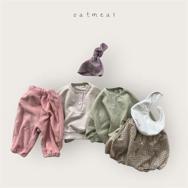 Oatmeal - Korean Baby Fashion - #babyboutiqueclothing - Bebe Terry Pants - 8