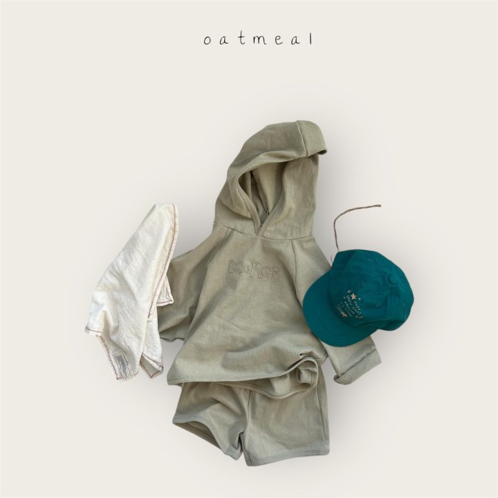 Oatmeal - Korean Baby Fashion - #babyboutique - Kids Merci Set - 4