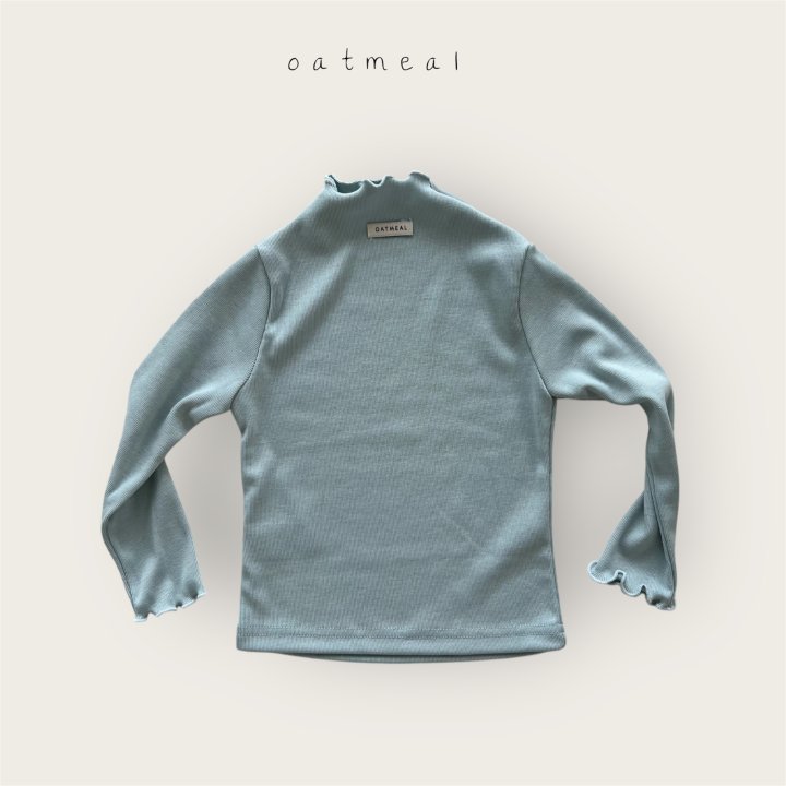 Oatmeal - Korean Baby Fashion - #babyboutiqueclothing - Kids Radia Turtleneck Tee - 2