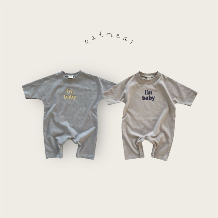 Oatmeal - Korean Baby Fashion - #babyboutiqueclothing - Bebe I Am Suit - 4