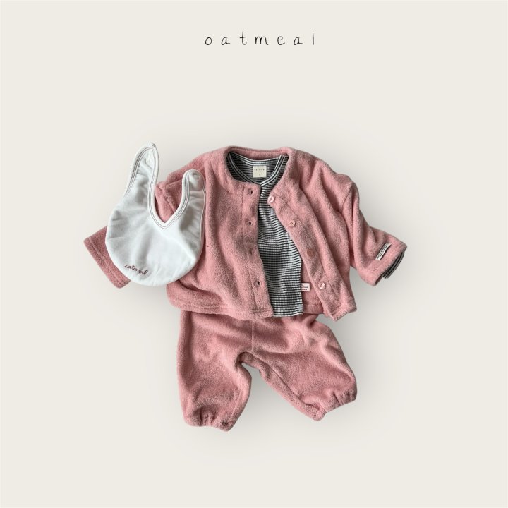 Oatmeal - Korean Baby Fashion - #babyclothing - Bebe Terry Cardigan - 10