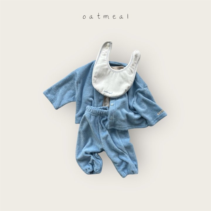 Oatmeal - Korean Baby Fashion - #babyclothing - Bebe Terry Pants - 9