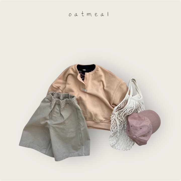 Oatmeal - Korean Baby Fashion - #babyfashion - Kids Cropped Wide Pants - 9