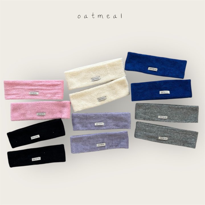 Oatmeal - Korean Baby Fashion - #babyfashion - Terry Hairband