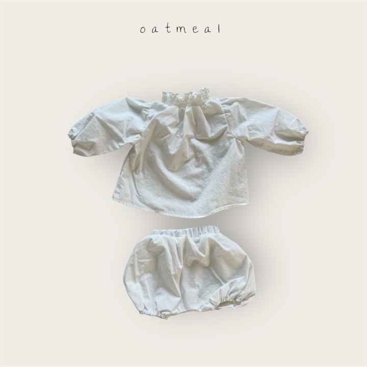 Oatmeal - Korean Baby Fashion - #babyfashion - Bebe Smock Bloomer Set - 2