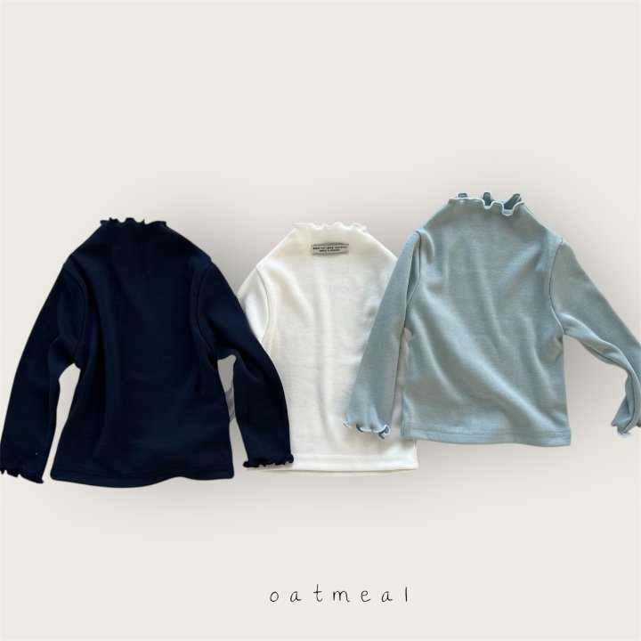 Oatmeal - Korean Baby Fashion - #babyfashion - Bebe Radia Turtleneck Tee