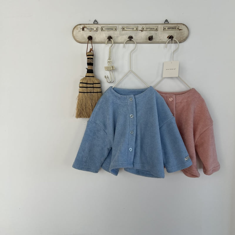 Oatmeal - Korean Baby Fashion - #babyfashion - Bebe Terry Cardigan - 11