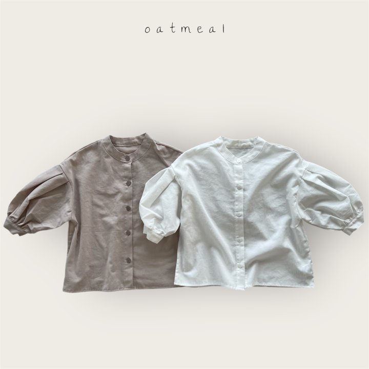 Oatmeal - Korean Baby Fashion - #babyfashion - Kids Blooming Blouse