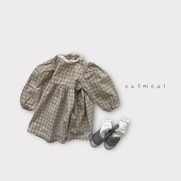 Oatmeal - Korean Baby Fashion - #babyfever - Kids Ellie One-piece - 6