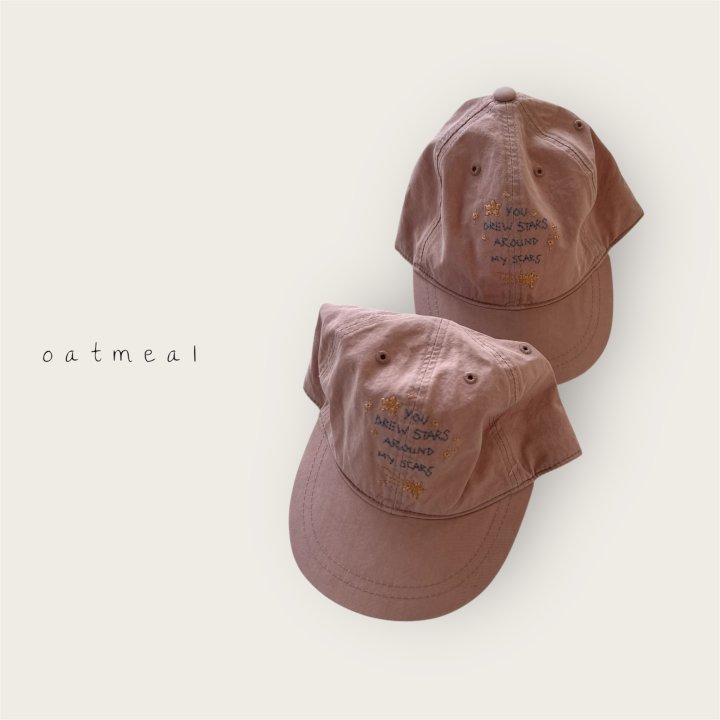 Oatmeal - Korean Baby Fashion - #babyfever - Star Ball Cap - 3