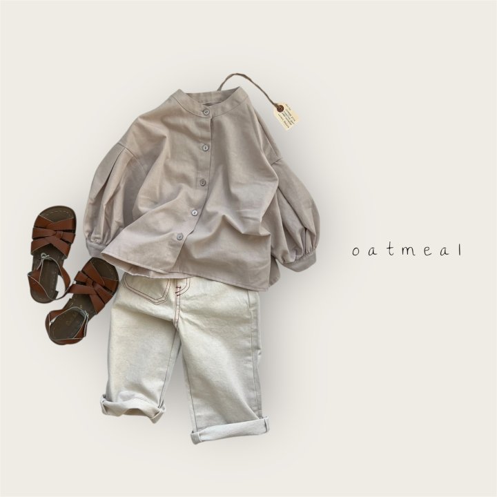Oatmeal - Korean Baby Fashion - #babygirlfashion - Kids Pocket Pants - 9