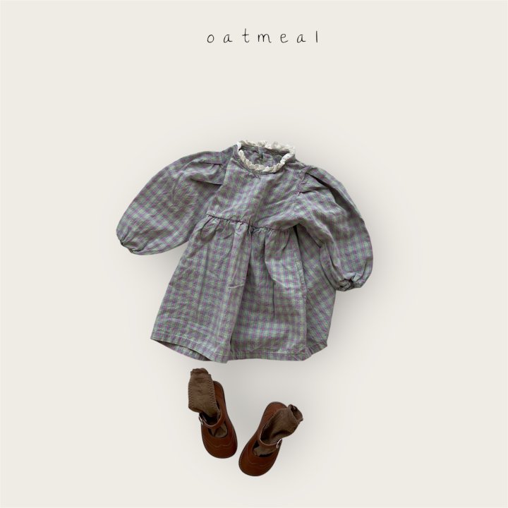 Oatmeal - Korean Baby Fashion - #babygirlfashion - Kids Ellie One-piece - 7