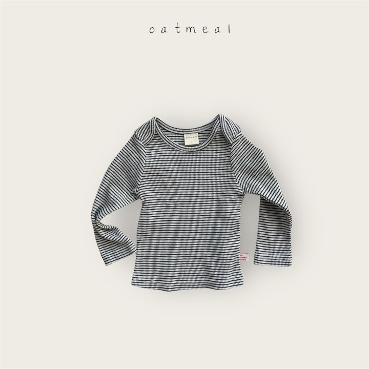 Oatmeal - Korean Baby Fashion - #babygirlfashion - Bebe Bella Round Tee - 2