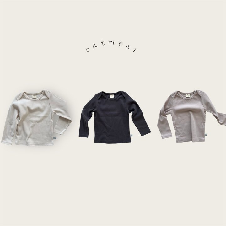 Oatmeal - Korean Baby Fashion - #babygirlfashion - Kids Bella Round Tee - 5