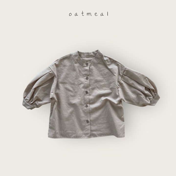 Oatmeal - Korean Baby Fashion - #babygirlfashion - Kids Blooming Blouse - 3