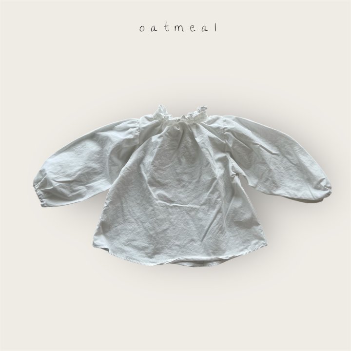 Oatmeal - Korean Baby Fashion - #babygirlfashion - Kids Smock Blouse - 2