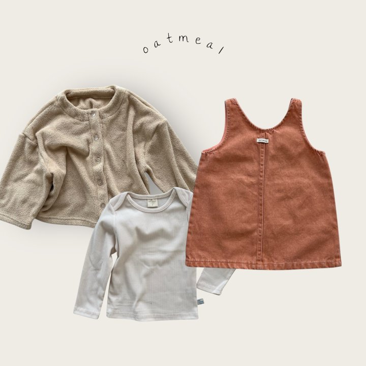 Oatmeal - Korean Baby Fashion - #babylifestyle - Kids Vintage Washed One-piece - 9