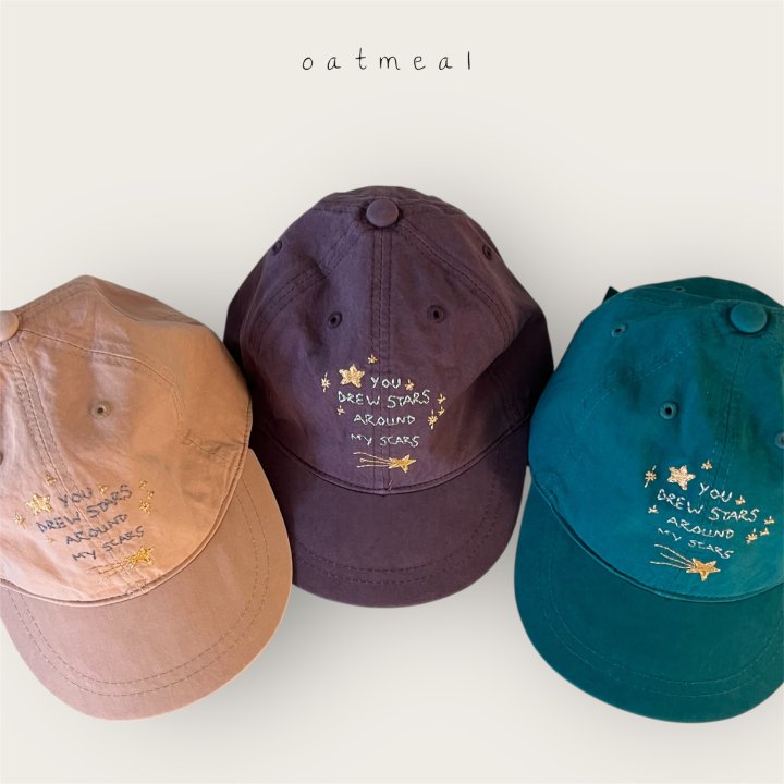 Oatmeal - Korean Baby Fashion - #babylifestyle - Star Ball Cap - 5