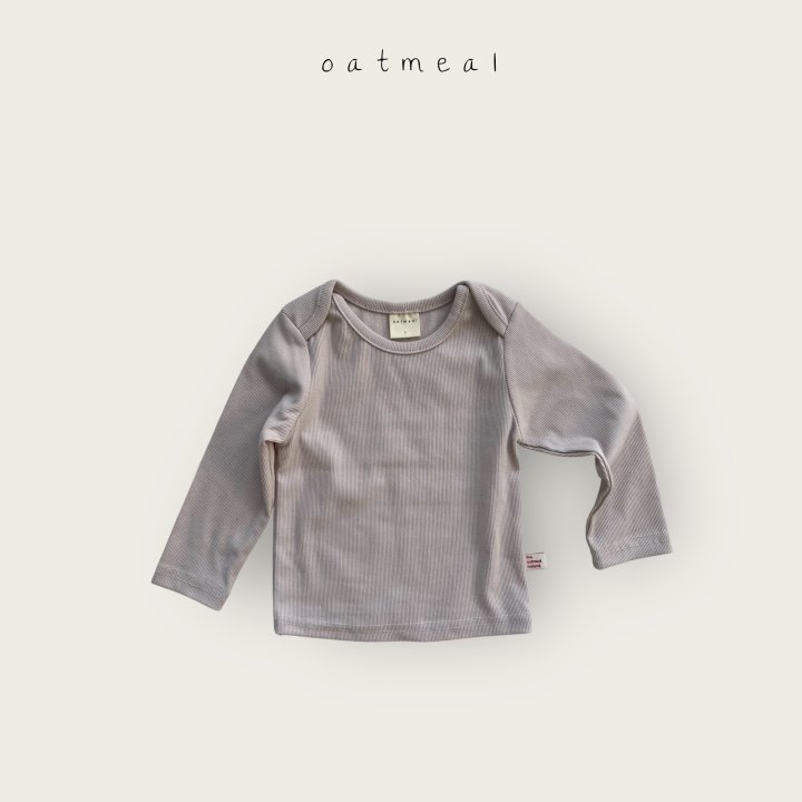 Oatmeal - Korean Baby Fashion - #babylifestyle - Bebe Bella Round Tee - 3