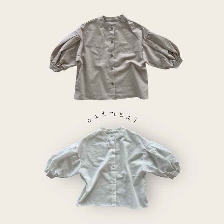 Oatmeal - Korean Baby Fashion - #babygirlfashion - Kids Blooming Blouse - 4