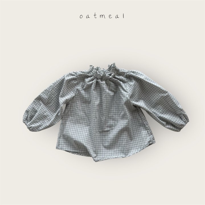Oatmeal - Korean Baby Fashion - #babylifestyle - Kids Smock Blouse - 3