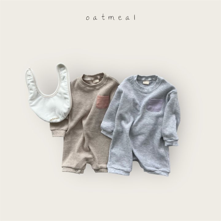 Oatmeal - Korean Baby Fashion - #babyoninstagram - Bebe Waffle Suit - 8