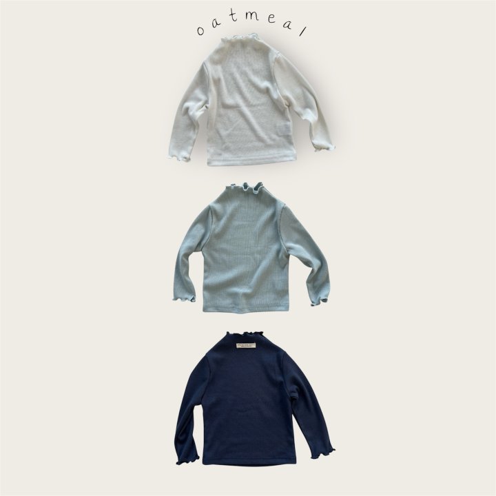 Oatmeal - Korean Baby Fashion - #babyoninstagram - Bebe Radia Turtleneck Tee - 5