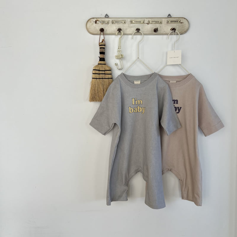 Oatmeal - Korean Baby Fashion - #babyoutfit - Bebe I Am Suit - 11